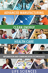 Advanced manufacturing, clean energy, health care, information and communication technologies, life sciences